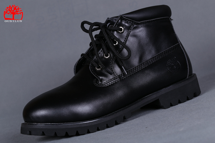 timberland cuir noir homme
